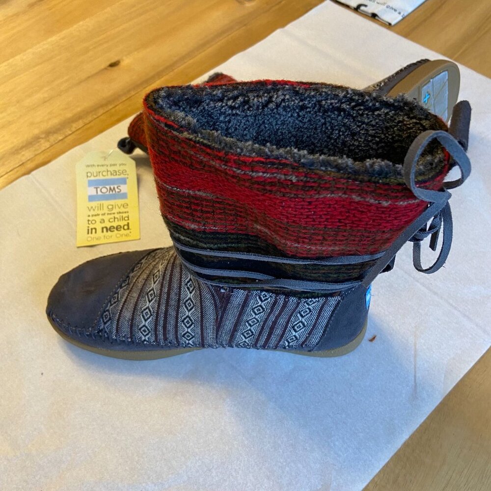 TOMS Nepal Boot - Mixed Woven - Women's Size 6 NWT - Picture 8 of 10